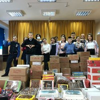 В конце декабря БФ «Прикоснись к добру» провел Новогоднюю акцию в Красносвободненской школе-интернат.